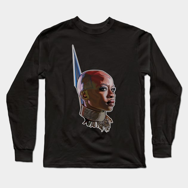 Wakandan #2 Long Sleeve T-Shirt by pentoolarts